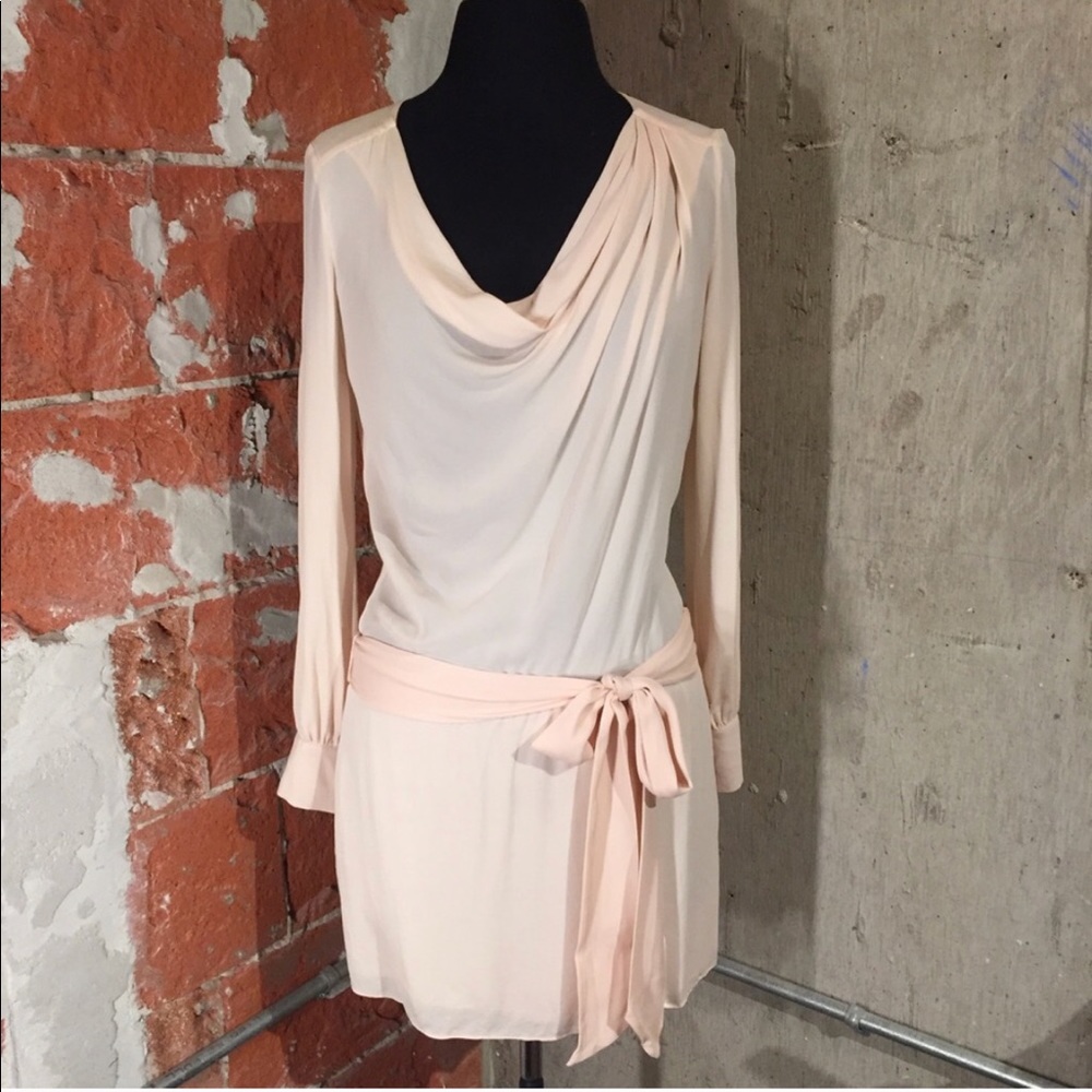 Haute Hippie Ballerina Slippers Pink Silk Dress XS